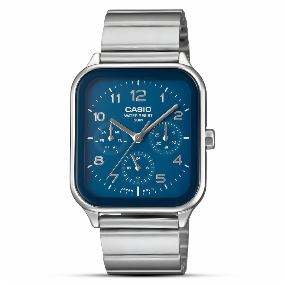 Casio Blue Square Dial Men's Watch MTP-M306D-2AVDF