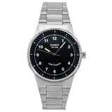 Casio Solar Powered Analog Men's Black Dial Watch MTP-RS105D-1BVDF