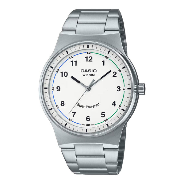 Casio Solar Analog Men's White Dial Men's Watch| MTP-RS105D-7BVDF