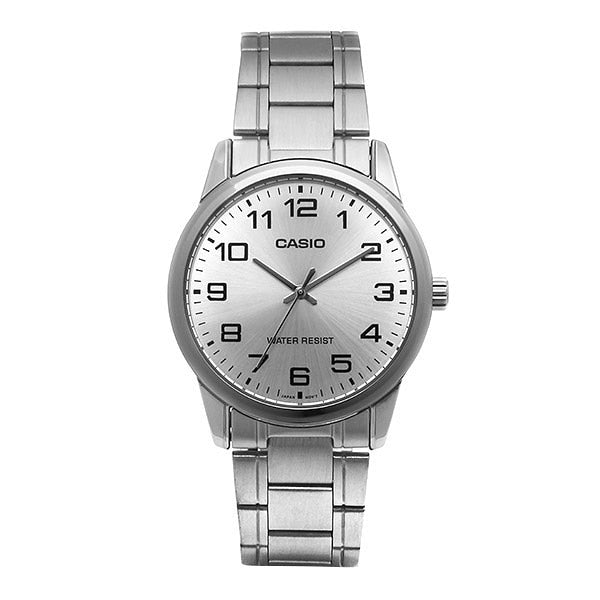 Casio Men's Standard Easy Reader Silver Dial Watch MTP-V001D-7BUDF