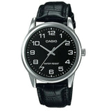 Casio Enticer Black Dial Leather Men's Watch| MTP-V001L-1BUDF