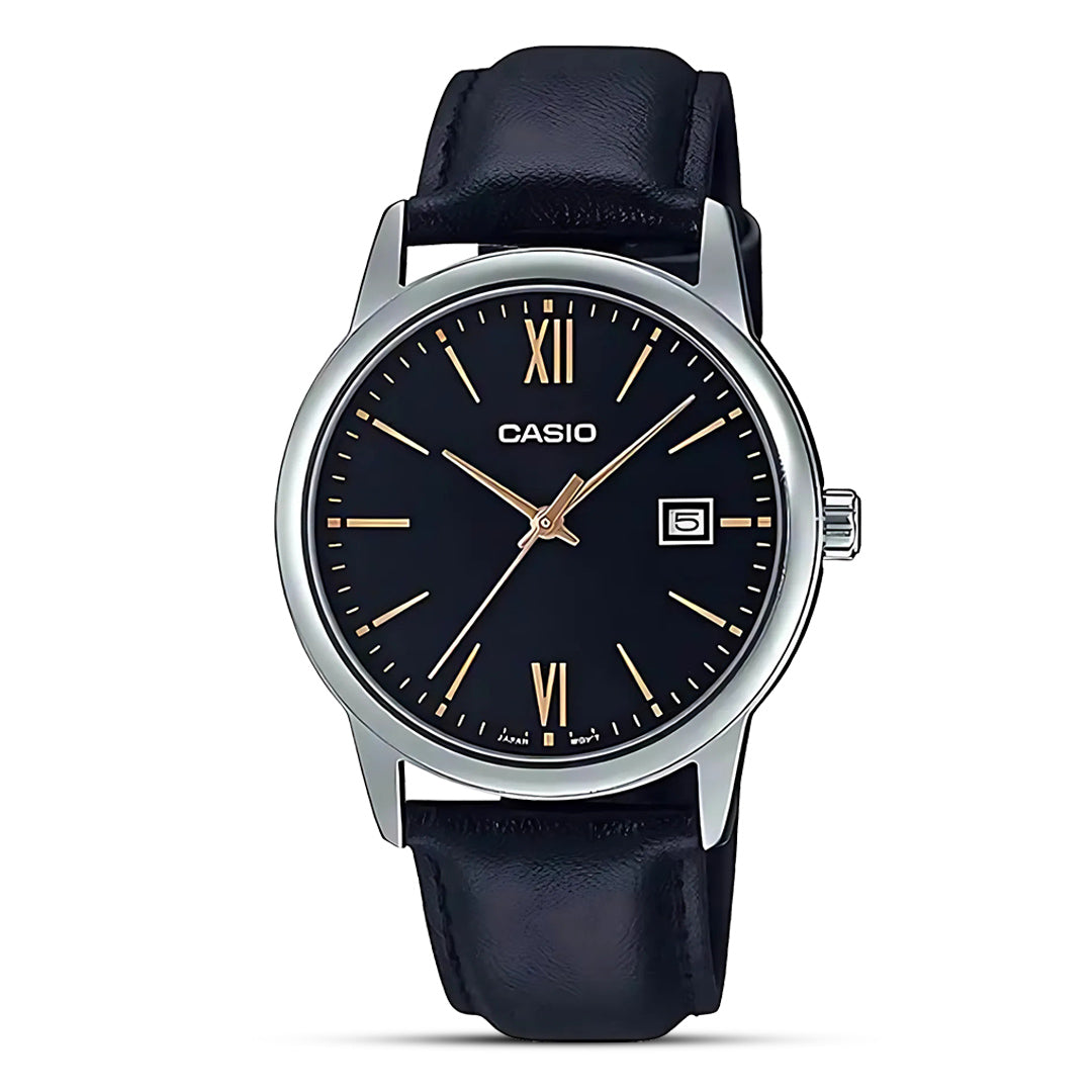 Casio Classic Date Black Dial Men's Watch | MTP-V002L-1B3UDF