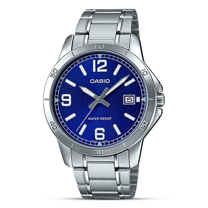 Casio Enticer Blue Dial Mens Dress Standard Watch MTP-V004D-2BUDF