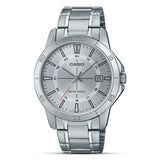 Casio Enticer Silver Dial Stainless Steel Watch | MTP-V004D-7CUDF