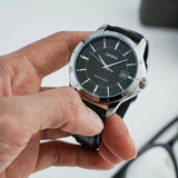 Casio Black Belt Analog Watch | MTP-V004L-1AUDF