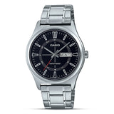 Casio Enticer Black Dial Stainless Steel Watch | MTP-V006D-1CUDF