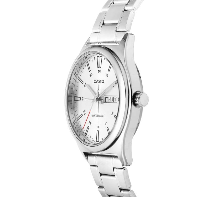 Casio Enticer Silver Dial Stainless Steel Watch | MTP-V006D-7CUDF