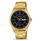 Casio Enticer Gold Tone Black Dial Men's Watch| MTP-V006G-1CUDF