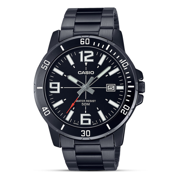 Casio Enticer Date Black Dial Men's Watch | MTP-VD01B-1BVUDF