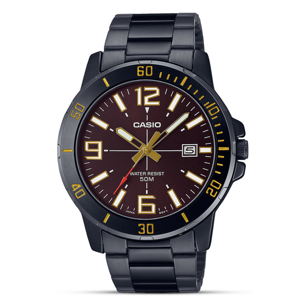 Casio Enticer Brown Dial Men's Watch| MTP-VD01B-5BVUDF