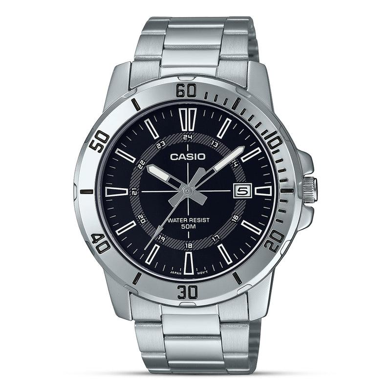 CASIO Classic MTP-VD01D-1CVDF Analogico Quadrante Nero CASIO Classic MTP-VD01D-1CVDF Analogico Quadrante Nero