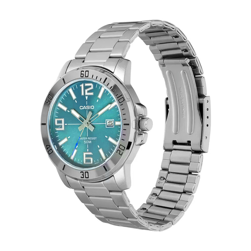 Casio Enticer Sky Blue Dial Men's Watch | MTP-VD01D-3E2VUDF