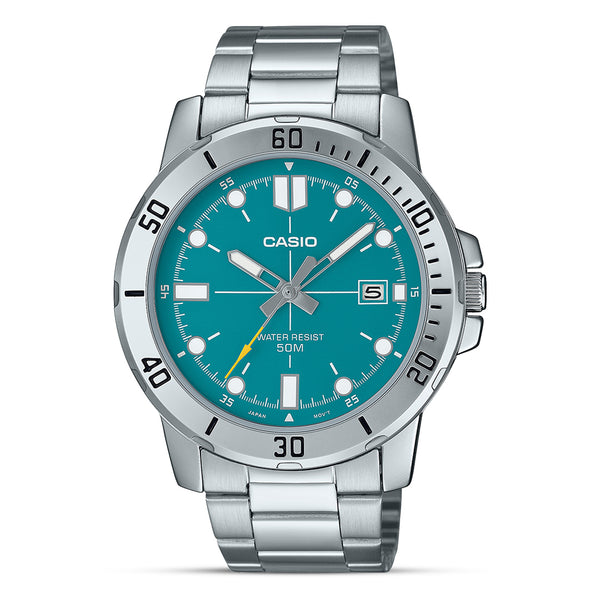 Casio Enticer Sky Blue Dial Men's Watch | MTP-VD01D-3E2VUDF