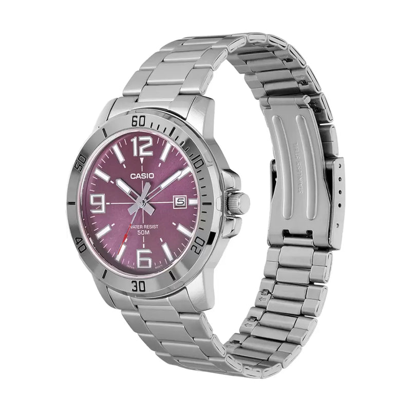 Casio Enticer Light Purple Dial Men's Watch | MTP-VD01D-6BVUDF