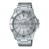 Casio Enticer Silver Stainless Steel Men's Watch| MTP-VD01D-7CVUDF