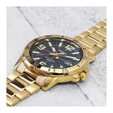 Casio Enticer Gold Tone Black Men's Watch| MTP-VD01G-1BVUDF