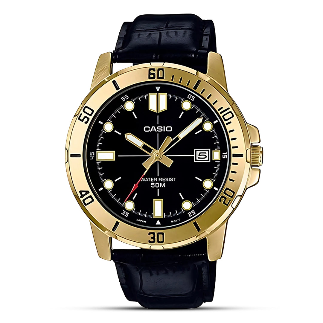 Casio Enticer Gold Tone Men's Watch| MTP-VD01GL-1EVUDF - Main Image