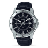 Casio General Black Dial Leather Men's Watch| MTP-VD01L-1CVUDF