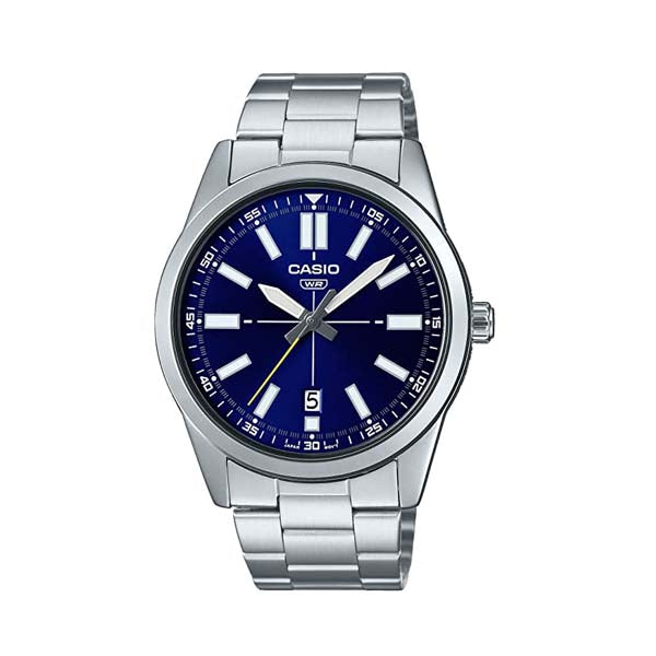 Casio Enticer Minimalist Blue Dial Men's Watch| MTP-VD02D-2EUDF