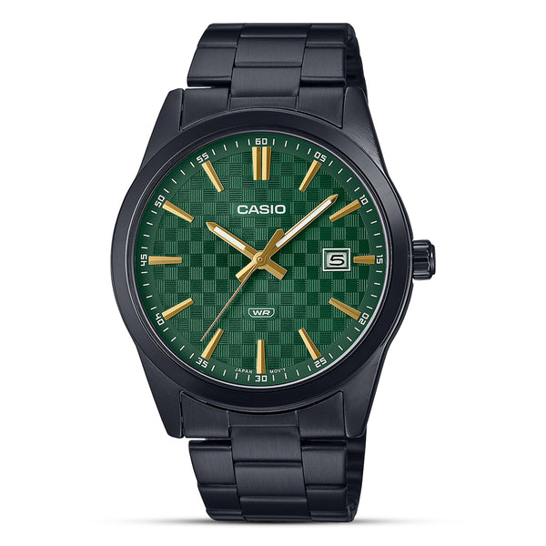 Casio Enticer Analog Green Chess Dial Men's Watch | MTP-VD03B-3AUDF