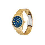 Casio Enticer Gold Tone Blue Chess Dial Men's Watch | MTP-VD03G-2AUDF