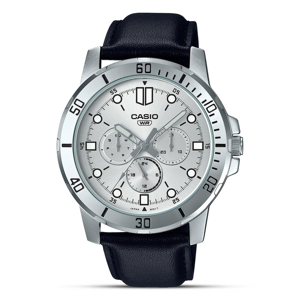 Casio Enticer Analog Silver Dial Men's Watch| MTP-VD300L-7EUDF