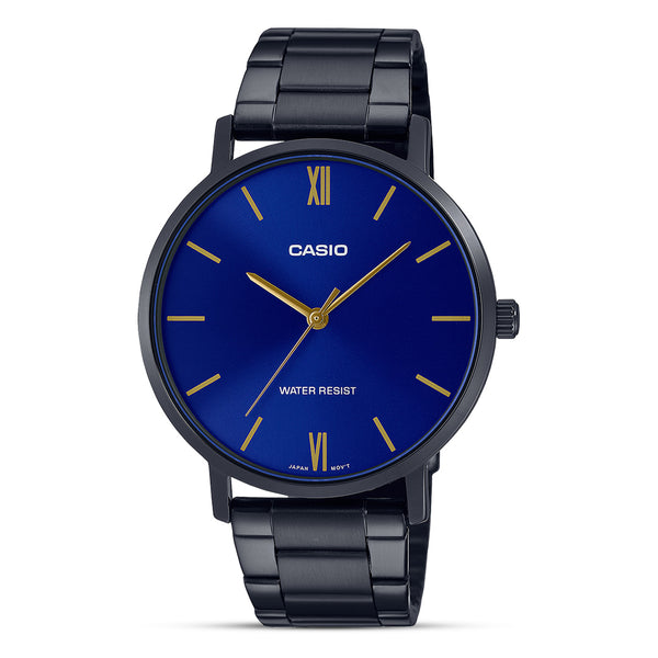 Casio Analog Blue Dial Men's Watch-MTP-VT01B-2BUDF