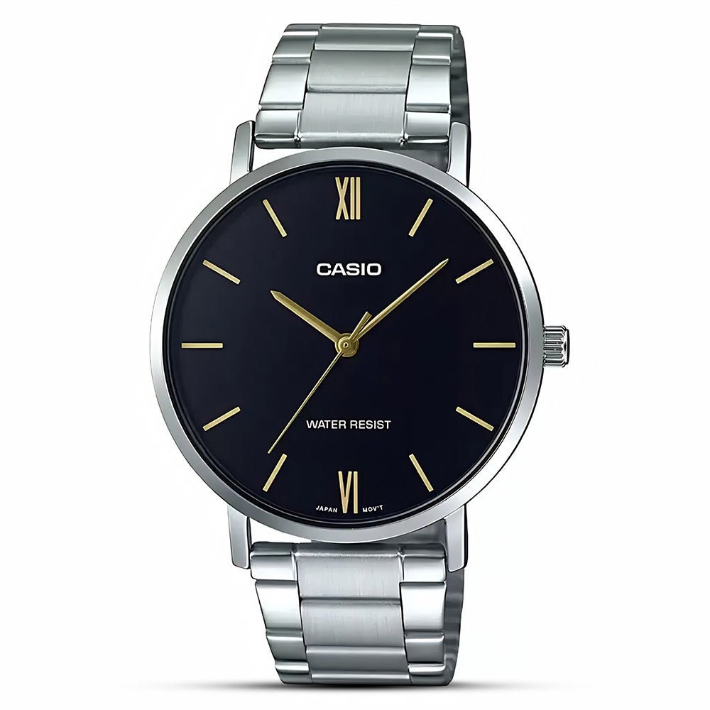 Casio Enticer Black Dial Men's Watch MTP-VT01D-1BUDF