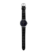 Casio "Minimalistic" Black Dial Silver Tone Mens Watch MTP-VT01L-1BUDF