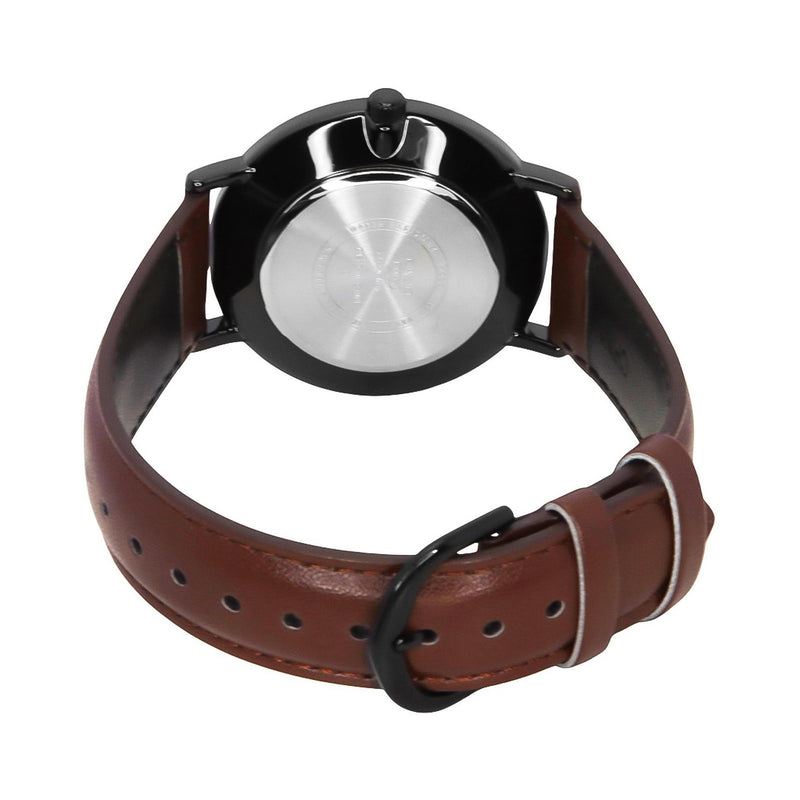 Casio Enticer White Leather Band Dial Men's Watch | MTP-VT03BL-7BDF