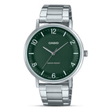 Casio Enticer Dark Green Dial Men's Watch | MTP-VT03D-3BDF