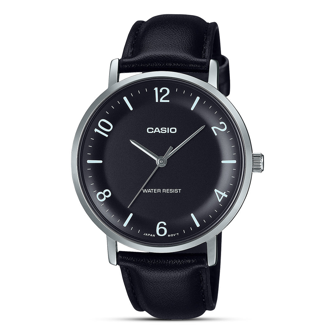 Casio Enticer Black Dial Men's Watch MTP-VT03L-1BDF