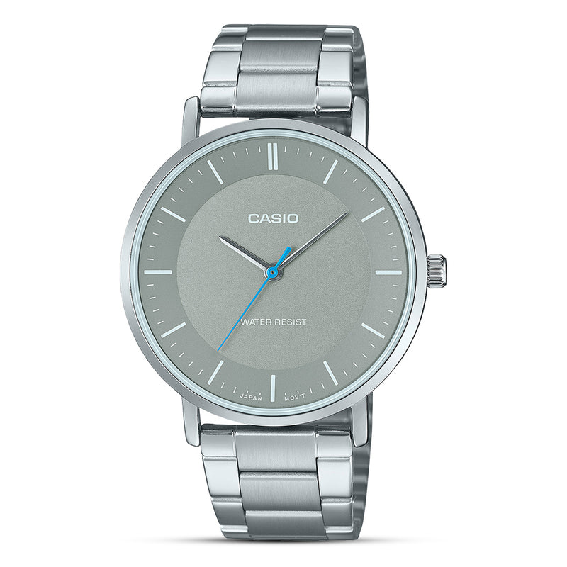 Casio Enticer Grey Dial Unisex Watch | MTP-VT04D-8EDF