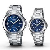 Casio Casio Enticer Blue Dial Couple Watch | MTP/LTP-1215A-2ADF