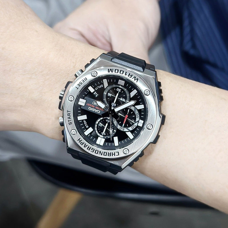 Casio Sporty Chronograph Black Dial Men's Watch | MWA-300H-1AVDF