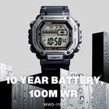 Casio Sports Dual Time Digital Unisex Watch | MWD-110H-1AVDF