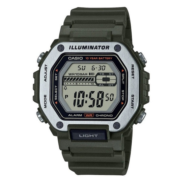 Casio Sports Digital Green Dial Men's Watch| MWD-110H-3AVDF