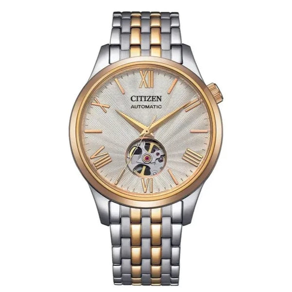 Citizen Automatic White Dial Two-Tone Men's Watch NH9136-88A