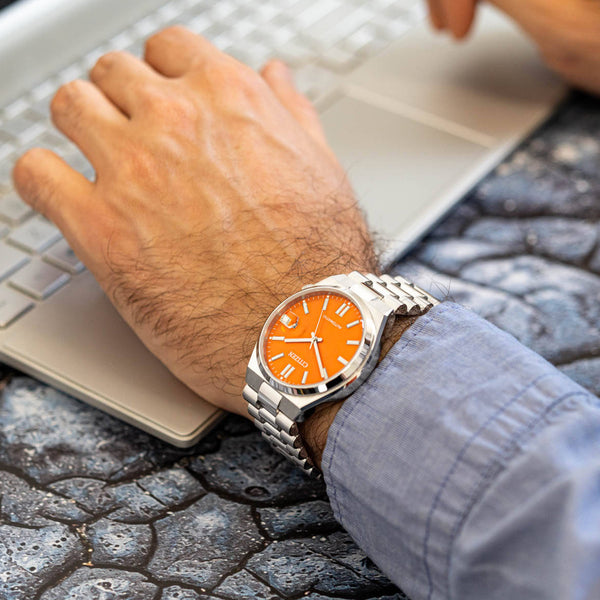 Citizen "Tsuyosa" Automatic Orange Dial Men's Watch | NJ0151-88Z