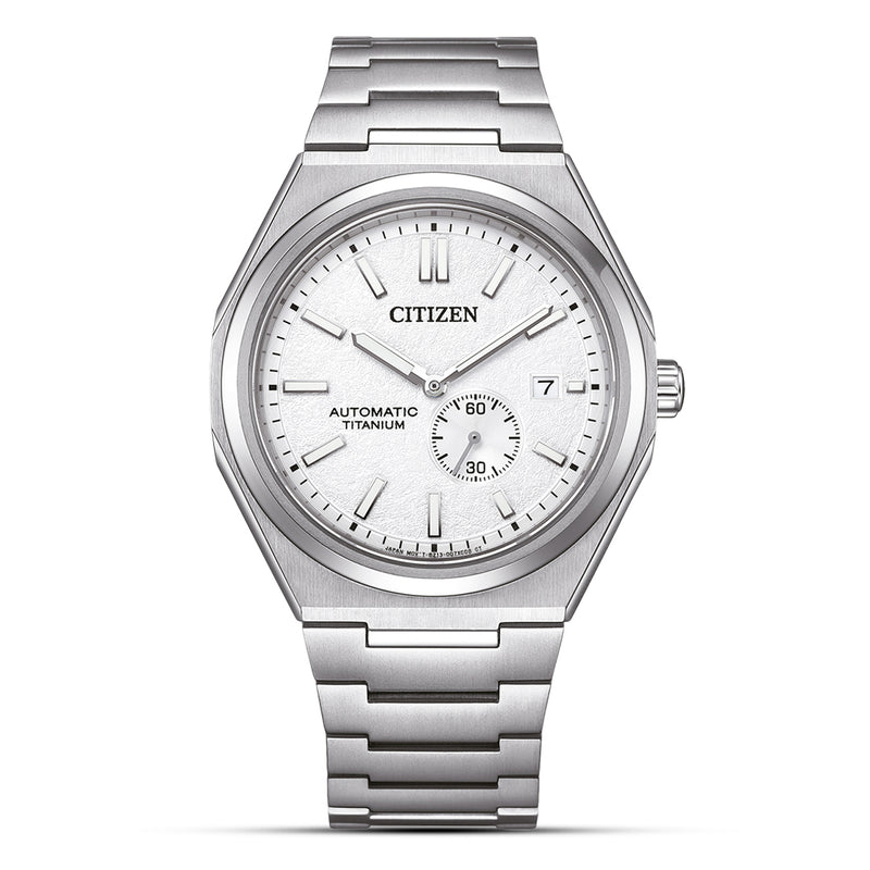 Citizen Zenshin Super Titanium White Dial Men's Watch | NJ0180-80A