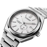 Citizen Zenshin Super Titanium White Dial Men's Watch | NJ0180-80A