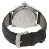 Fastrack Quartz Black Leather Strap Grey Dial Watch NR3121SL02