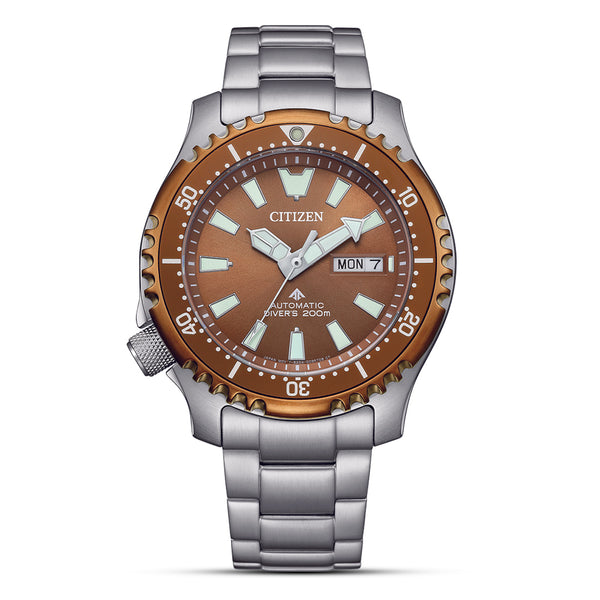 Citizen Promaster Marine Automatic Copper Dial Men's Watch | NY0164-65X
