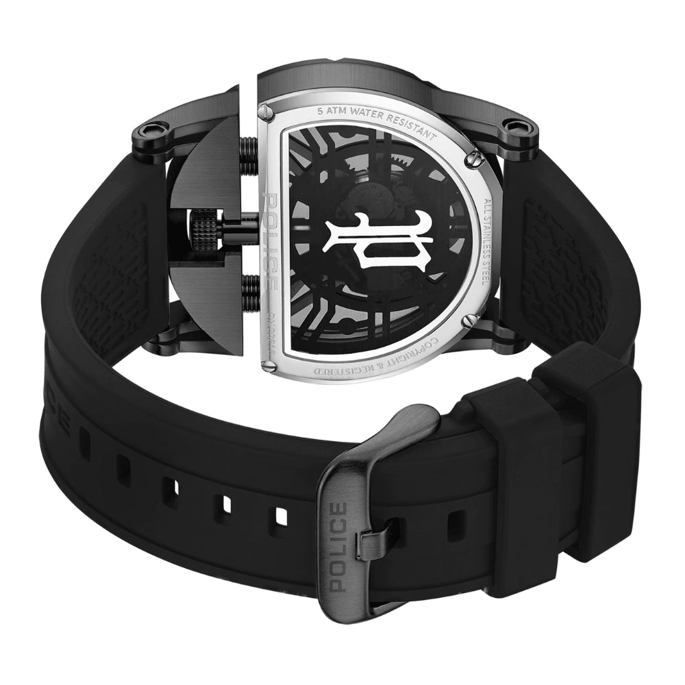 Police Daintreee 2.0 BlacK Skeleton Dial Men's Watch PEWGM0081507