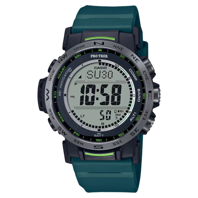 CASIO G-SHOCK PRO TREK DIGITAL BLUE RESIN STRAP UNISEX WATCH | PRW-35Y-3DR