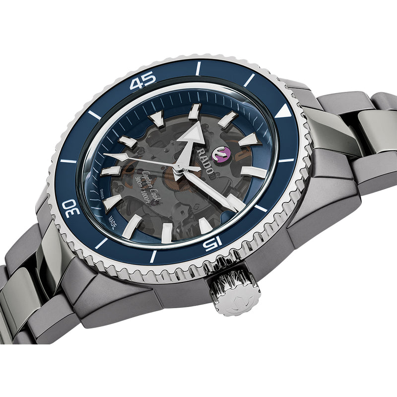 Rado Captain Cook Automatic Skeleton Blue Dial Men's Watch | R32128202