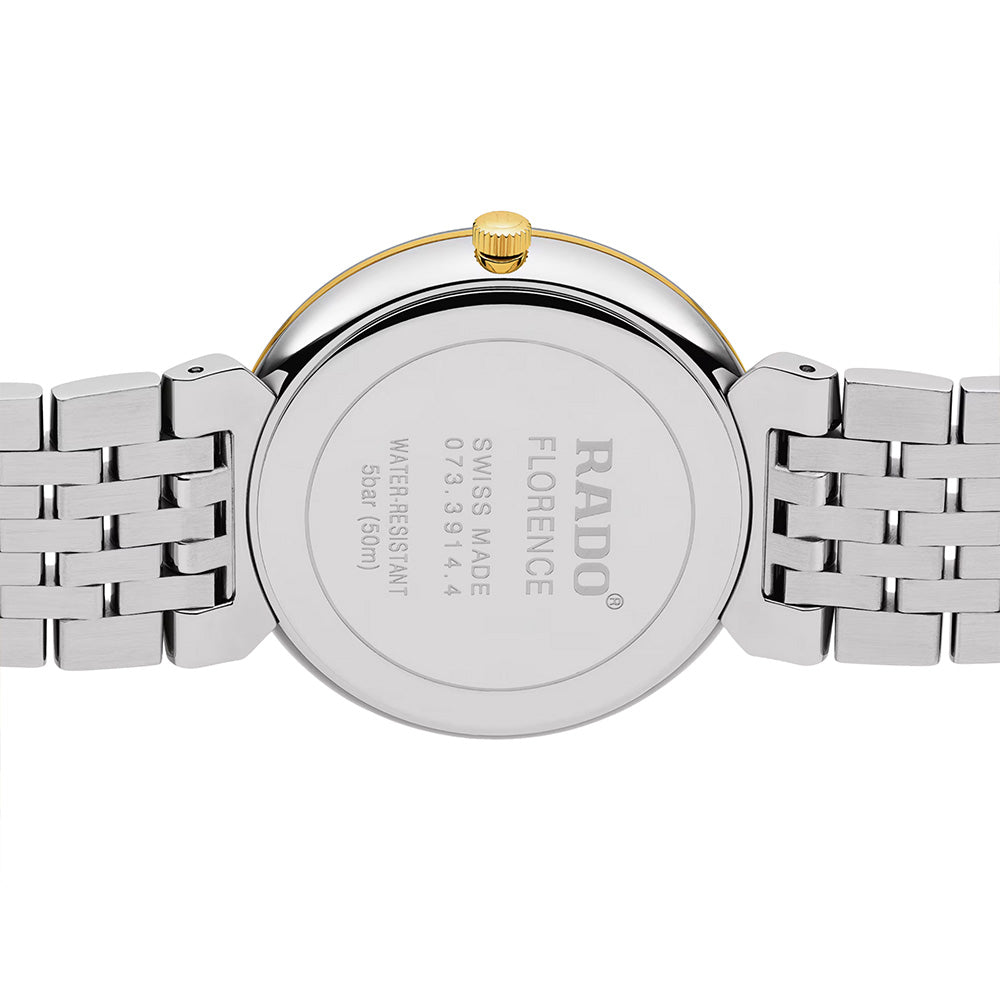 Rado Florence Diamond Two-Tone Black Dial Watch | R48912703