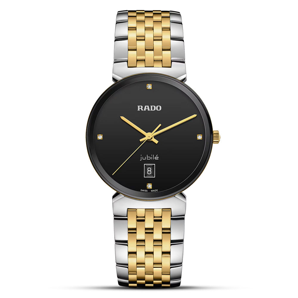 Rado Florence Diamond Two-Tone Black Dial Watch | R48912703