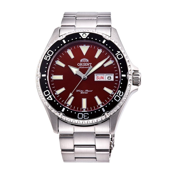 Orient Kamasu 'MAKO III' Red Dial Automatic Diver Watch| RA-AA0003R19B