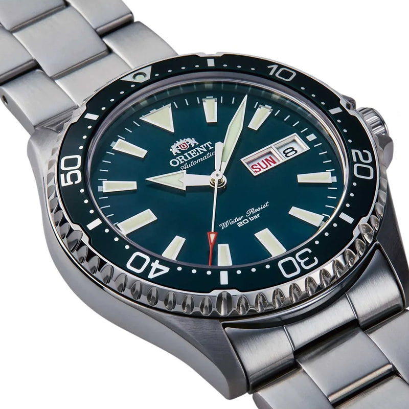 Orient Kamasu 'MAKO III' Green Dial Men's Automatic Diver Watch | RA-AA0004E19B